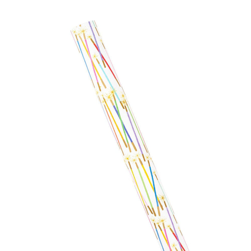 Caspari Party Candles Gift Wrapping Paper - 30" X 8' Roll