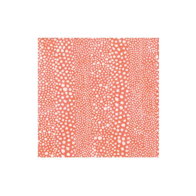 caspari Pebble Coral Paper Linen Boxed Cocktail Napkins - 30 Per Package