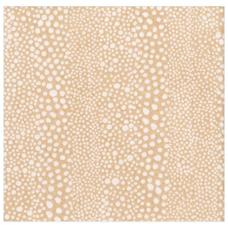 caspari Pebble Paper Linen Dinner Napkins in Beige - 12 Per Package