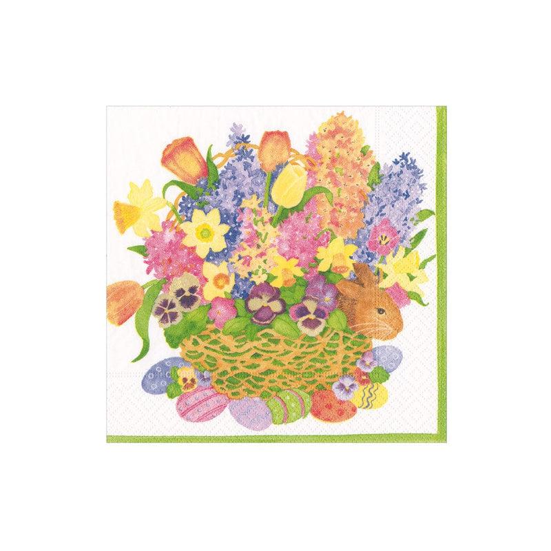 caspari Peek-A-Boo Bunny Paper Cocktail Napkins - 20 per Package