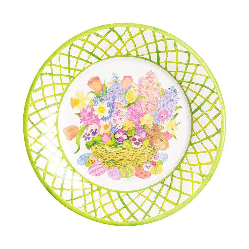 caspari Peek-A-Boo Bunny Salad & Dessert Plates - 8 Per Package