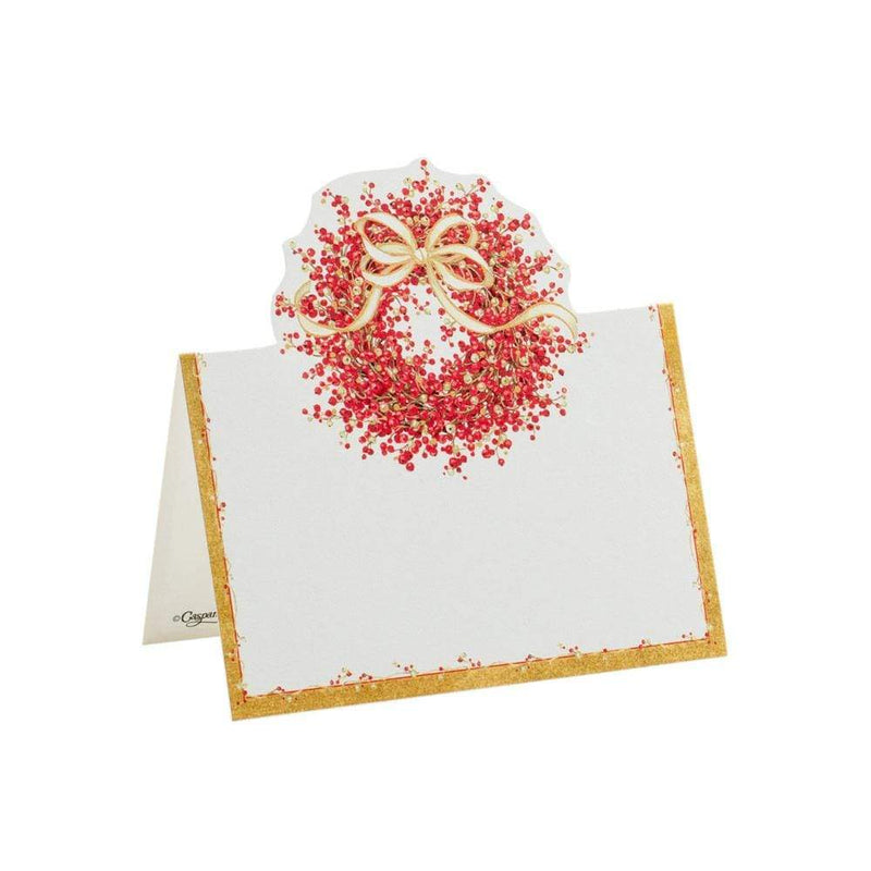 caspari Pepperberry Die-Cut Place Cards - 8 Per Package