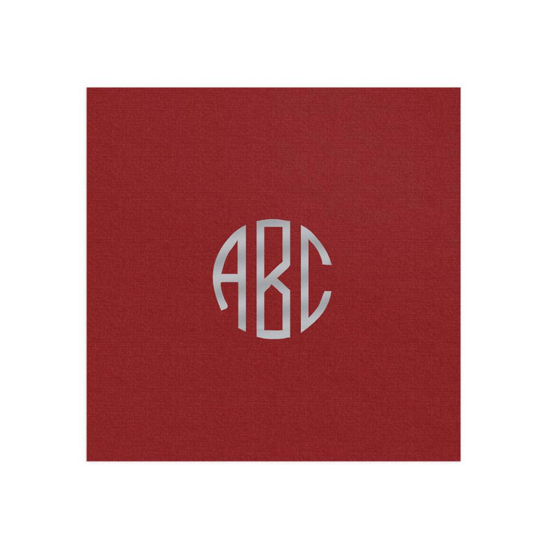 caspari Personalized Monogram Paper Linen Cocktail Napkins