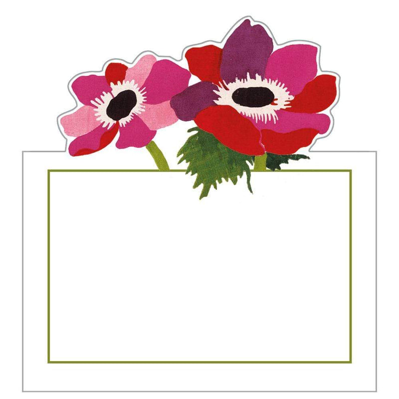 Caspari Poiret Floral Die-Cut Place Cards - 8 Per Package