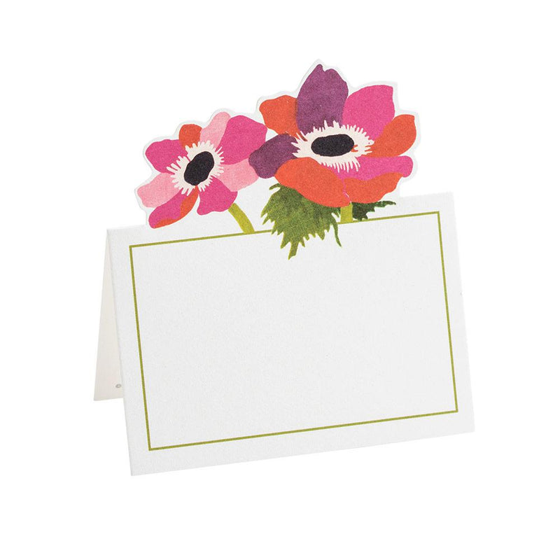 caspari Poiret Floral Die-Cut Place Cards - 8 Per Package
