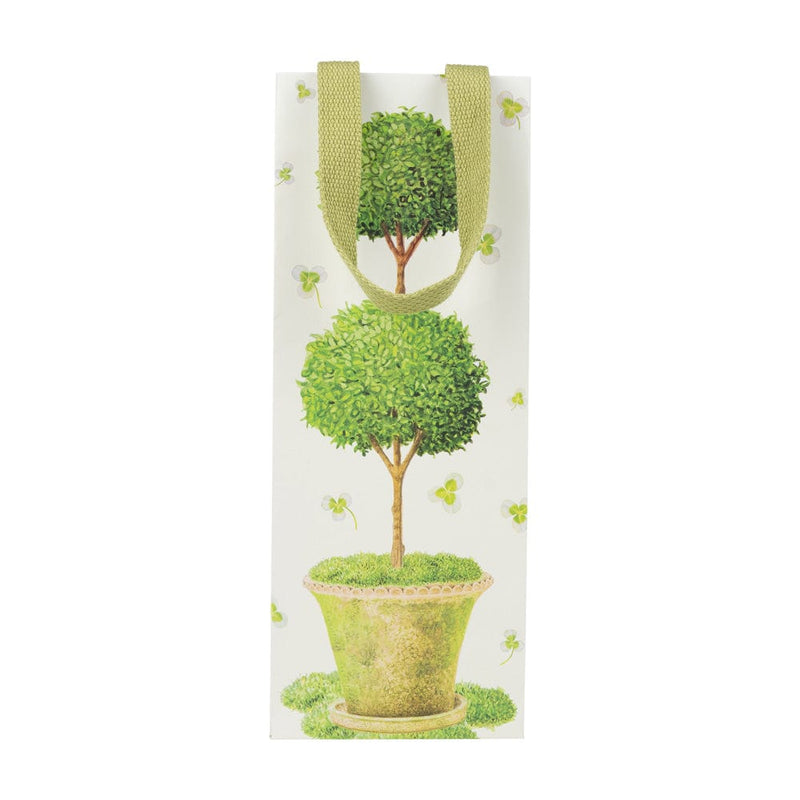 caspari Potted Topiary Wine & Bottle Gift Bags - One Gift Bag Included