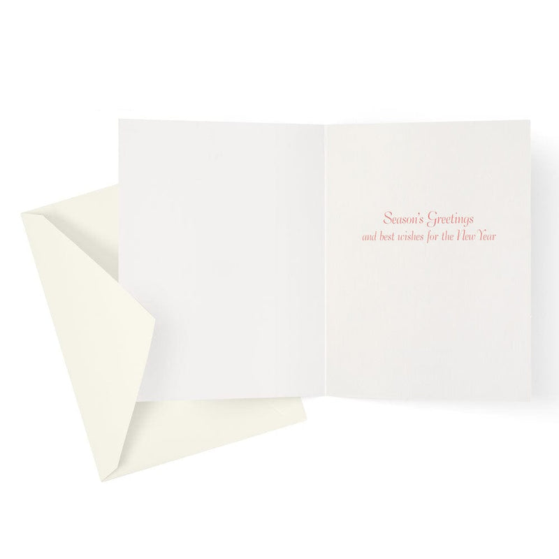 Caspari Red Amaryllis Large Boxed Christmas Cards - 15 Christmas Cards & 15 Envelopes