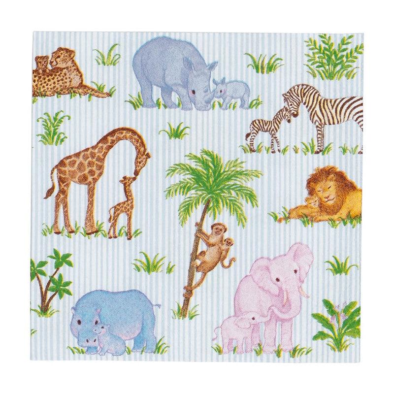 caspari Safari Baby Cocktail Napkins - 20 Per Package