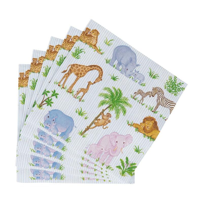 Caspari Safari Baby Luncheon Napkins - 20 Per Package