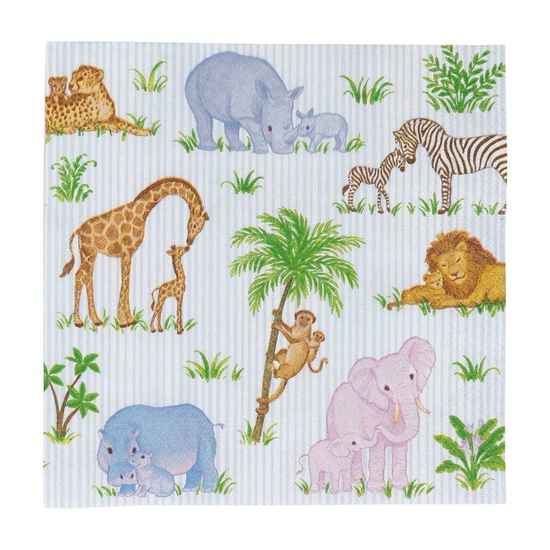 caspari Safari Baby Luncheon Napkins - 20 Per Package