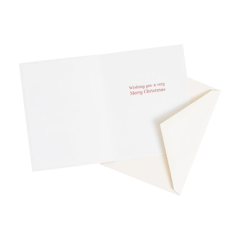 Caspari Santa Claus Lane Boxed Christmas Cards - 15 Cards & 15 Envelopes