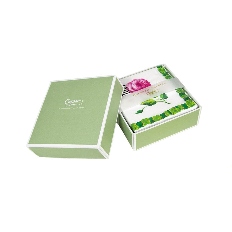 Caspari Sceaux Chic Boxed Cocktail Napkins - 40 Per Box