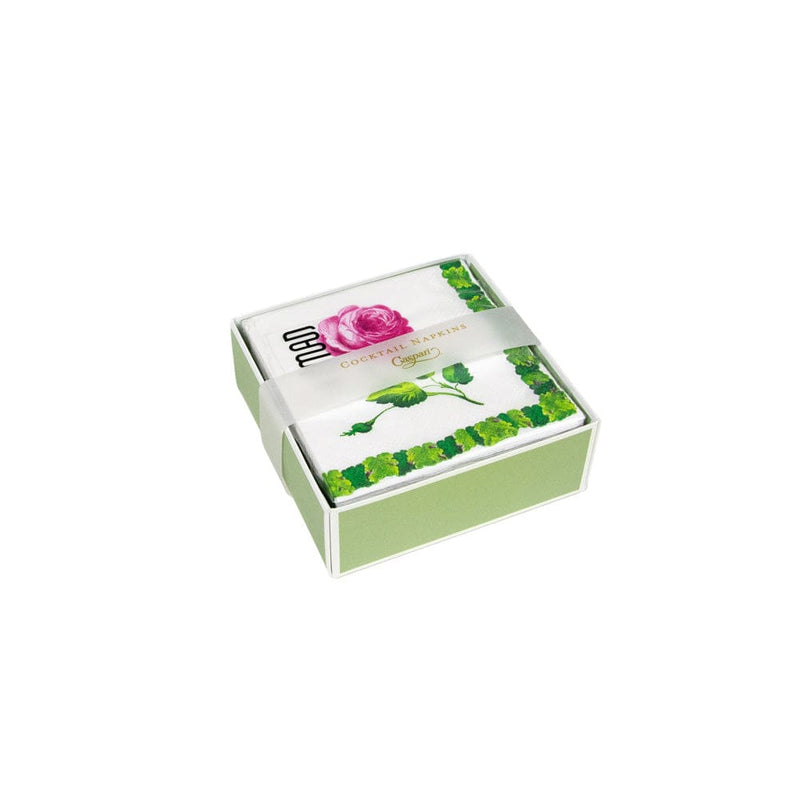 caspari Sceaux Chic Boxed Cocktail Napkins - 40 Per Box