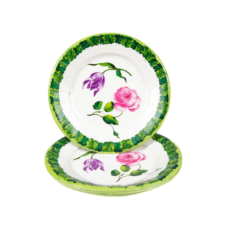 Caspari Sceaux Chic Salad & Dessert Plates - 8 Per Package