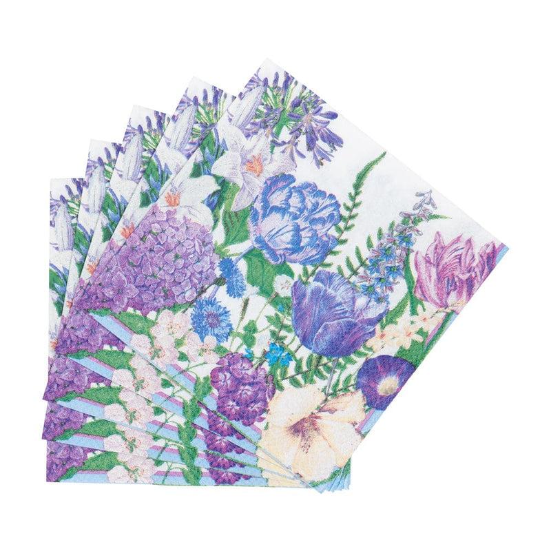 Caspari Shades Of Blue Cocktail Napkins - 20 Per Package