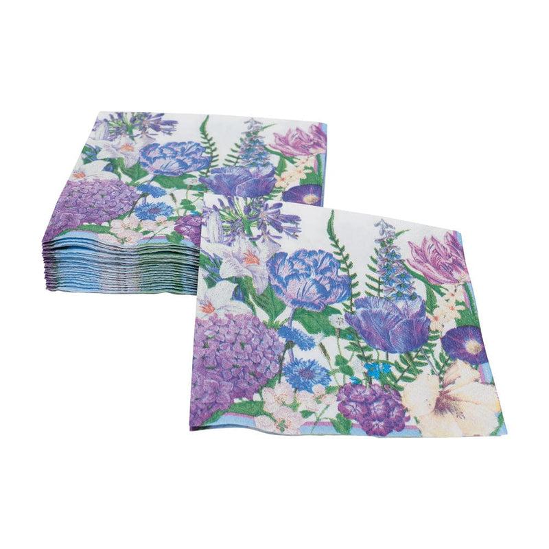 Caspari Shades Of Blue Cocktail Napkins - 20 Per Package