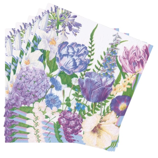 Caspari Shades Of Blue Dinner Napkins - 20 Per Package