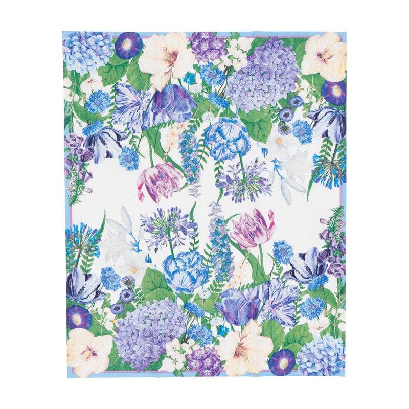 Caspari Shades Of Blue Guest Towel Napkins - 15 Per Package