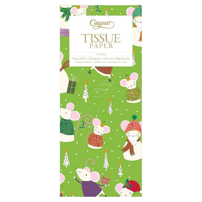 caspari Simon Says Tissue Paper in Green - 4 Sheets Included