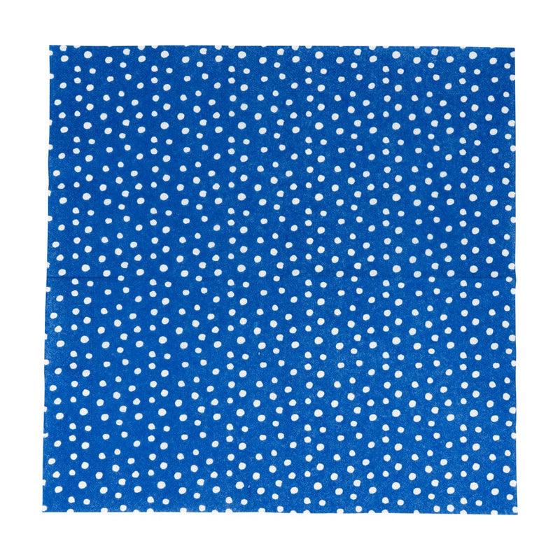 Caspari Small Dots Royal Blue Luncheon Napkins - 20 Per Package