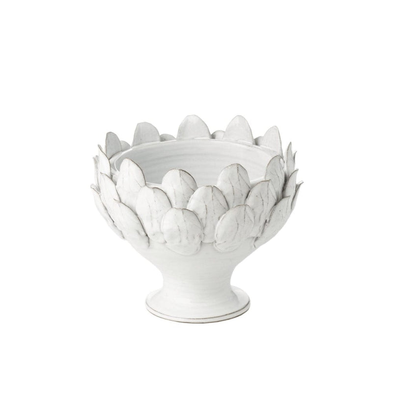 caspari Small White Footed Artichoke Centerpiece - 1 Each
