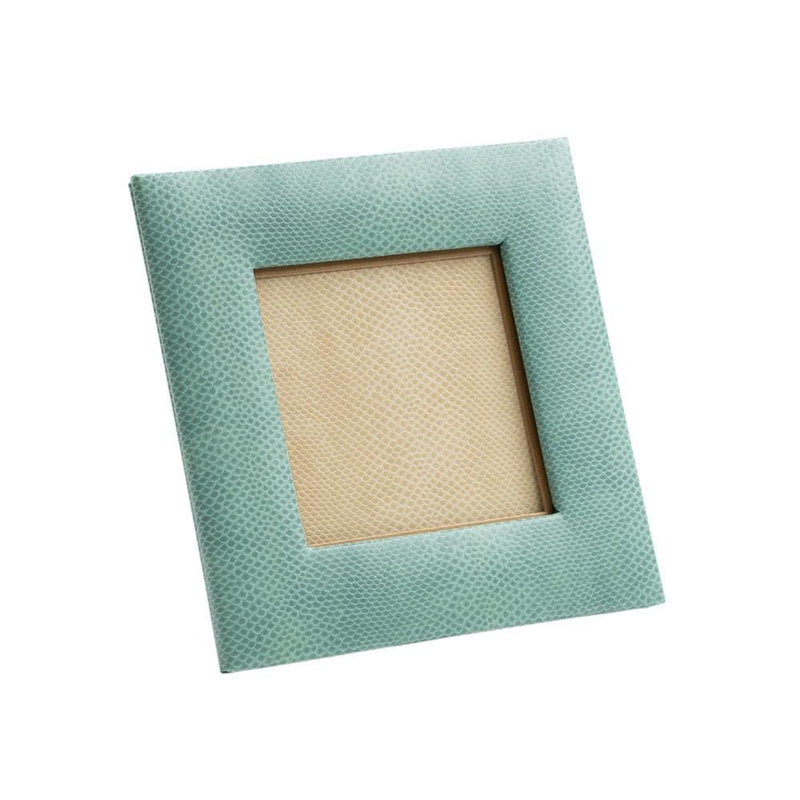 caspari Snakeskin 4" Square Picture Frame in Mist - 1 Each