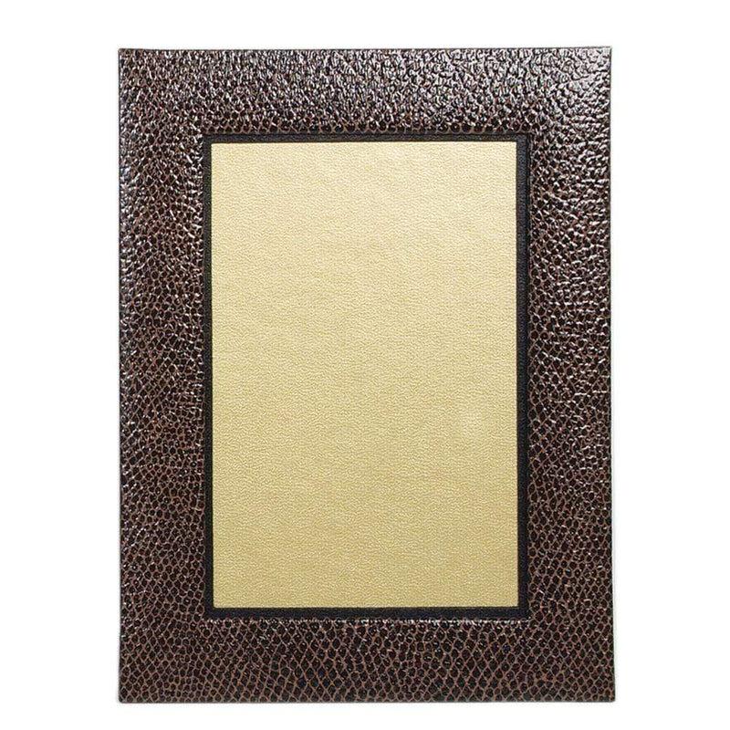 Caspari Snakeskin 4" X 6" Picture Frame In Brown & Black - 1 Each