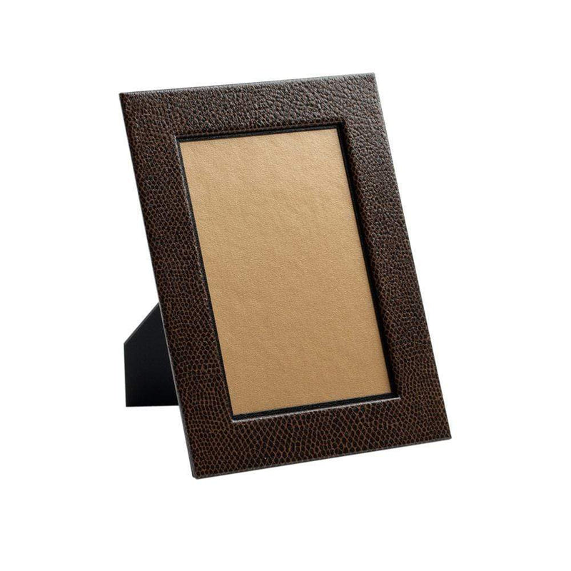 caspari Snakeskin 4" x 6" Picture Frame in Brown & Black - 1 Each