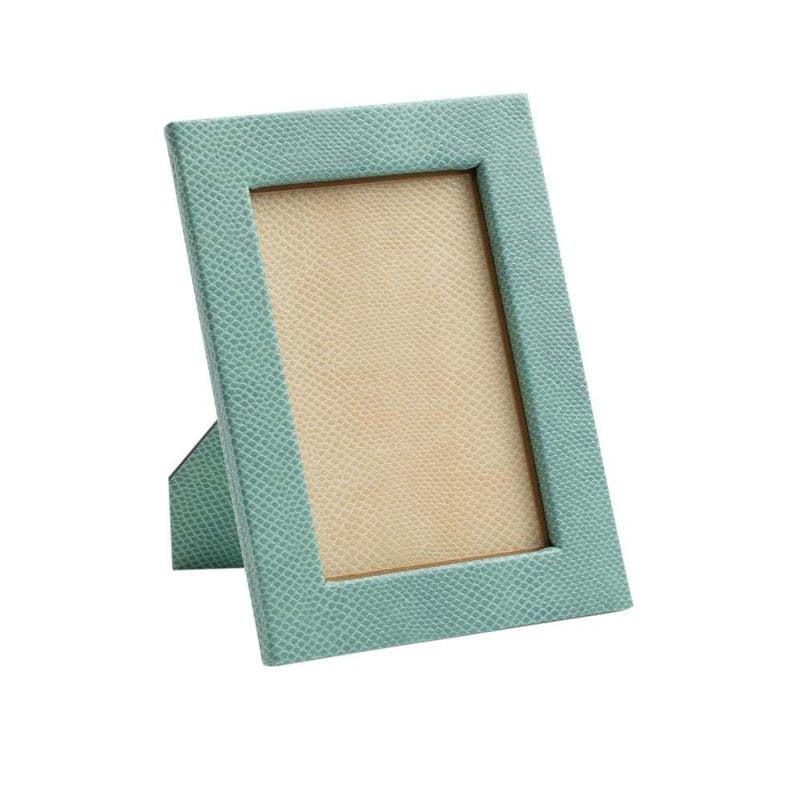 caspari Snakeskin 4" x 6" Picture Frame in Mist - 1 Each