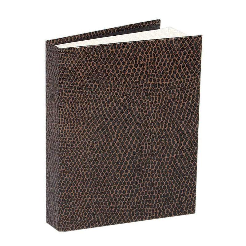 caspari Snakeskin Mini Writing Journal in Brown & Black - 1 Each