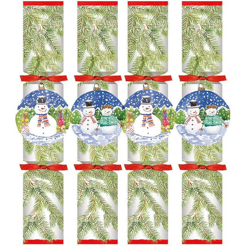 caspari Snowman Ornaments Celebration Crackers - 8 Per Box