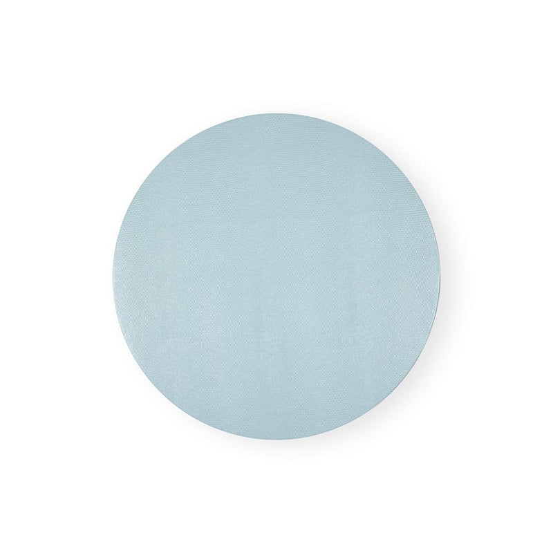 caspari Soft Aqua Lizard Round Placemat - 1 Per Package