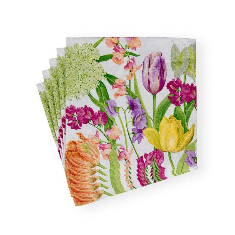 Caspari Spring Flower Show Dinner Napkins - 20 Per Package