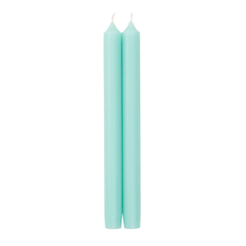 caspari Straight Taper 10" Candles in Aqua - 2 Candles Per Package