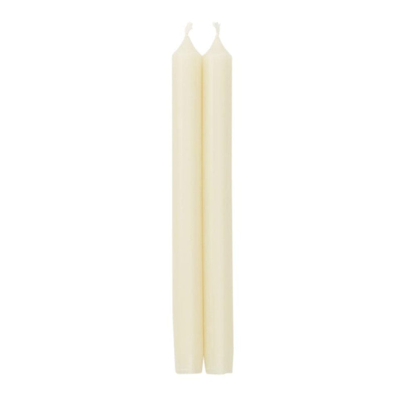 caspari Straight Taper 10" Candles in Ivory - 2 Candles Per Package 3 Packages Included