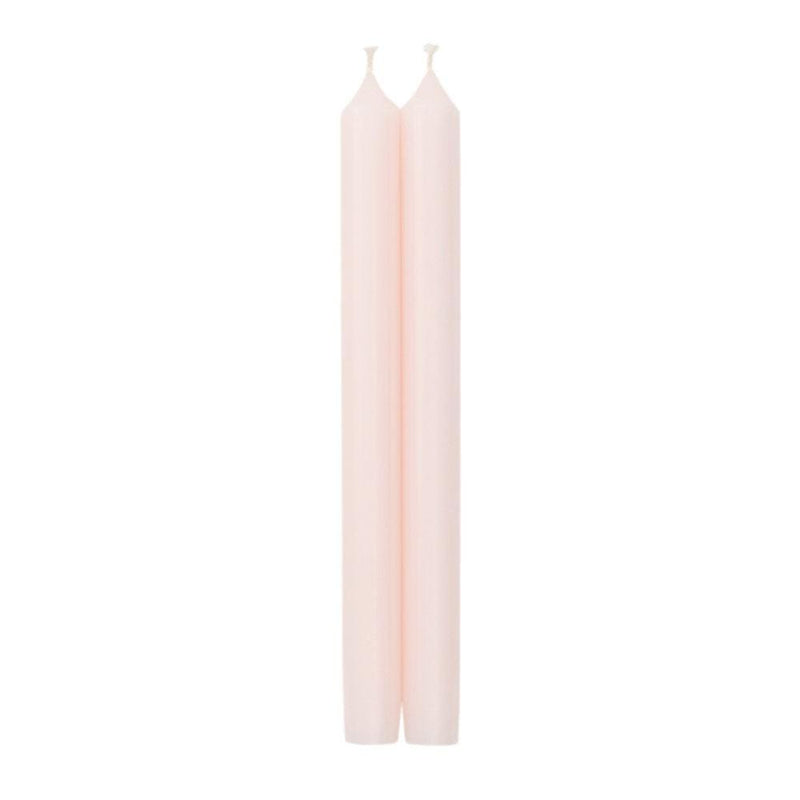 caspari Straight Taper 10" Candles in Petal Pink - 2 Candles Per Package