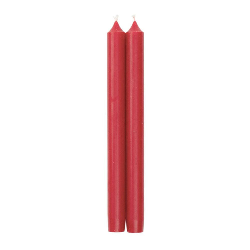 caspari Straight Taper 10" Candles in Red - 2 Candles Per Package 6 Packages Included