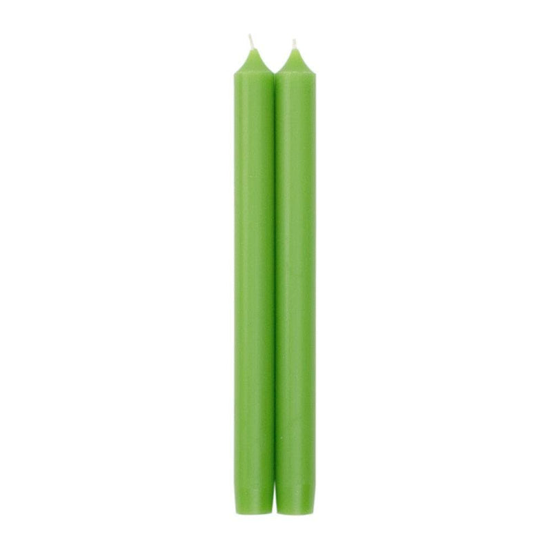 caspari Straight Taper 10" Candles in Spring Green - 2 Candles Per Package 6 Packages Included