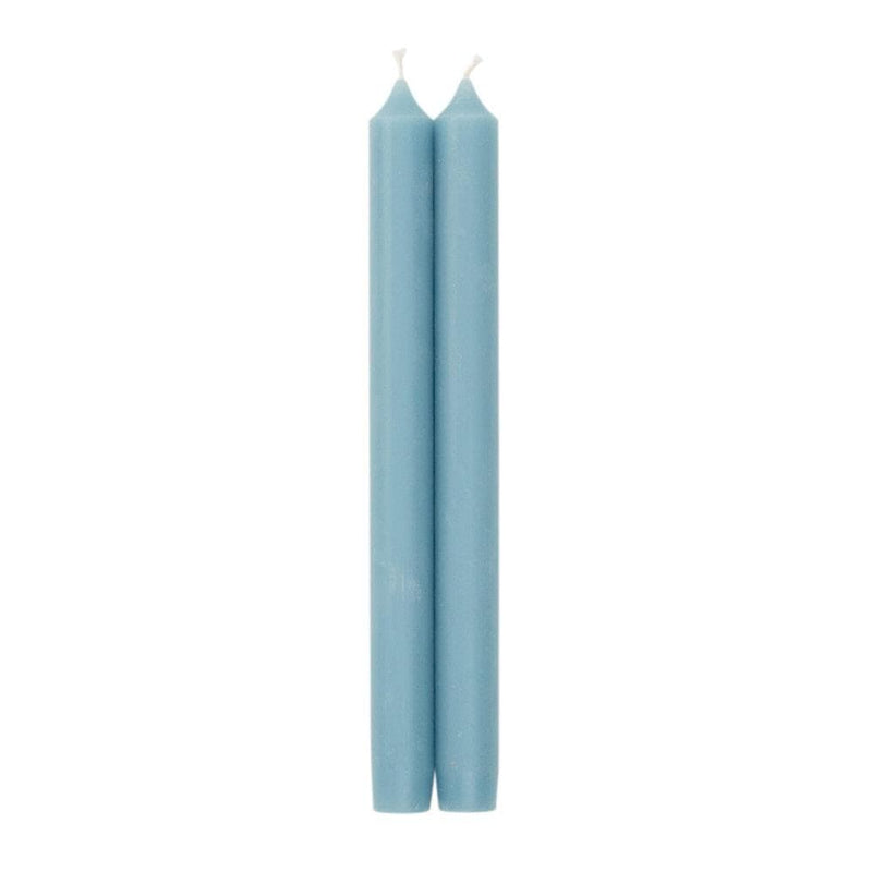 caspari Straight Taper 10" Candles in Stone Blue - 2 Candles Per Package