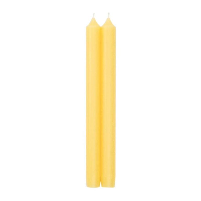 caspari Straight Taper 10" Candles in Yellow - 2 Candles Per Package