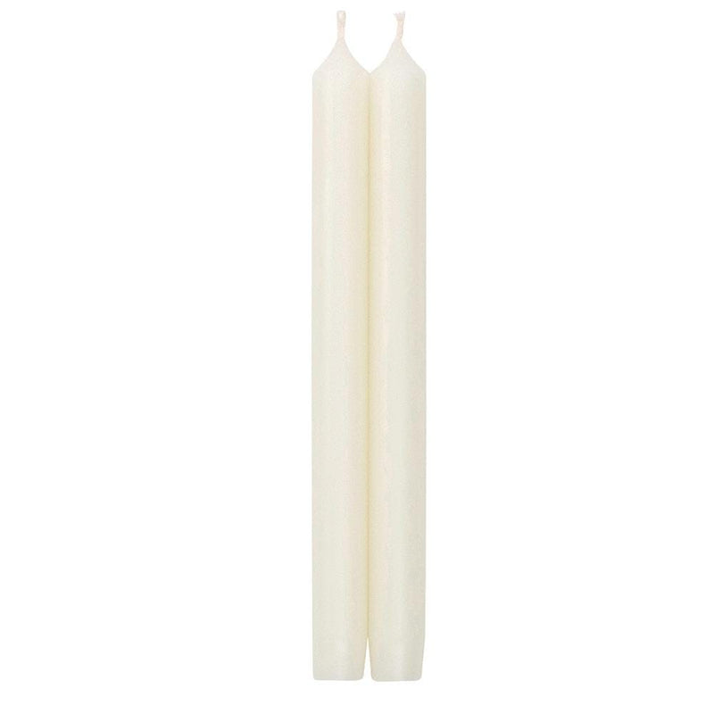 caspari Straight Taper 12" Candles in White - 4 Candles