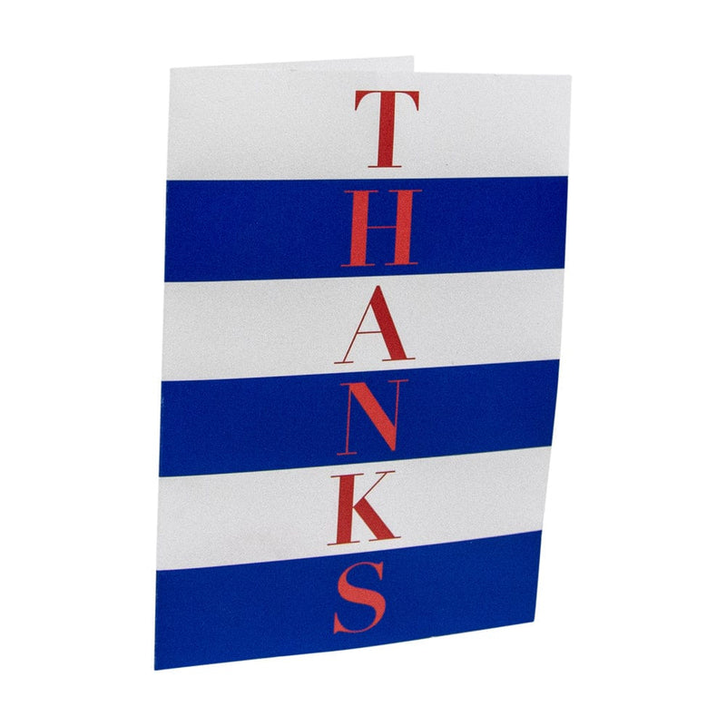 Caspari Striped Thanks Thank You Notes - 8 Note Cards And Envelopes