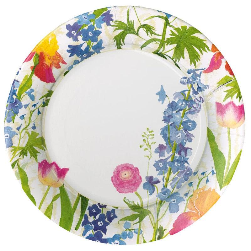 caspari Summer Garden Paper Dinner Plates in White - 8 Per Package caspari Summer Garden Paper Dinner Plates in White - 8 Per Package