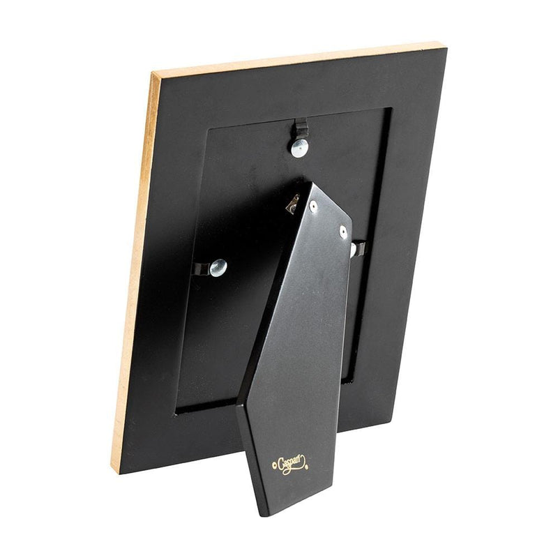 Caspari The Coral Sea Lacquer 4" X 6" Picture Frame In Black - 1 Each