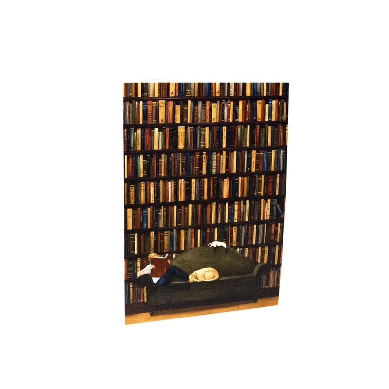 Caspari The Library Boxed Note Cards - 8 Cards And 8 Envelopes Per Package