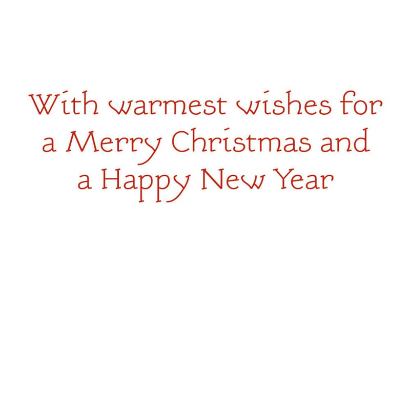 Caspari Three Stockings Boxed Christmas Cards - 15 Christmas Cards & 15 Envelopes