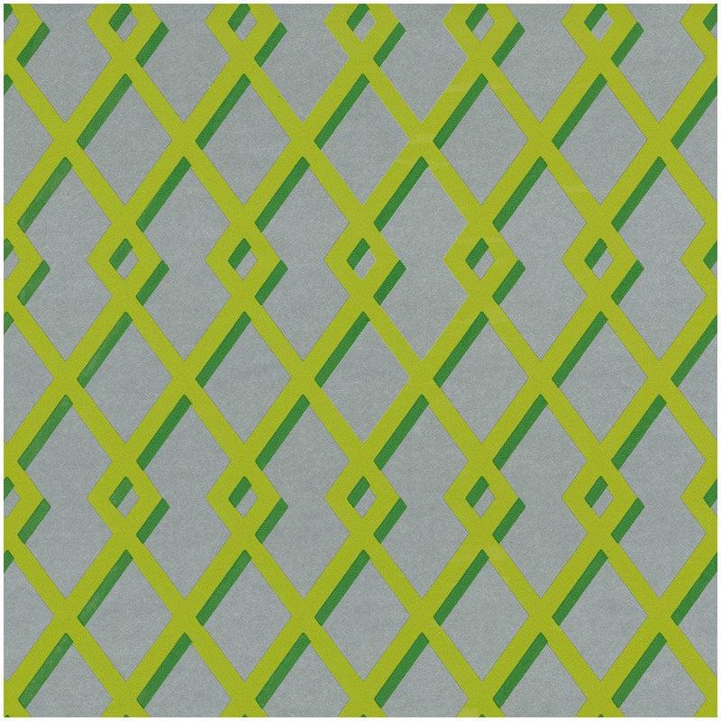 caspari Trellis Green & Silver Foil Gift Wrapping Paper - 30 x 6 Roll