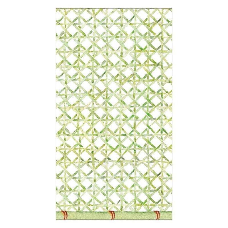 caspari Trellis Paper Guest Towel Napkins - 15 Per Package