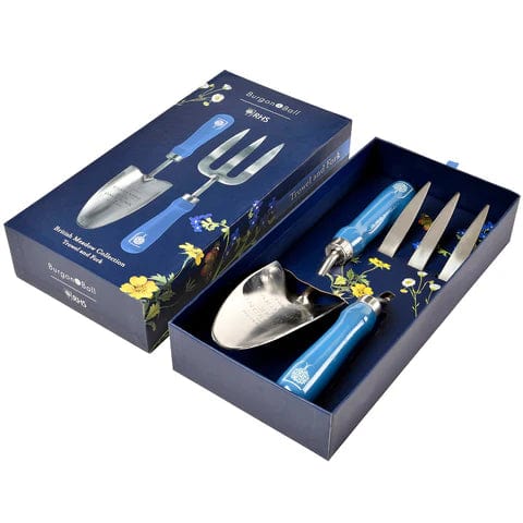 Caspari Trowel And Fork Set In British Meadow - 1 Each