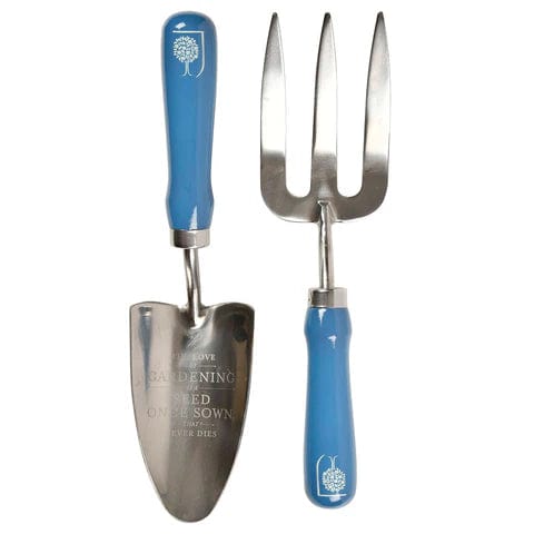 Caspari Trowel And Fork Set In British Meadow - 1 Each